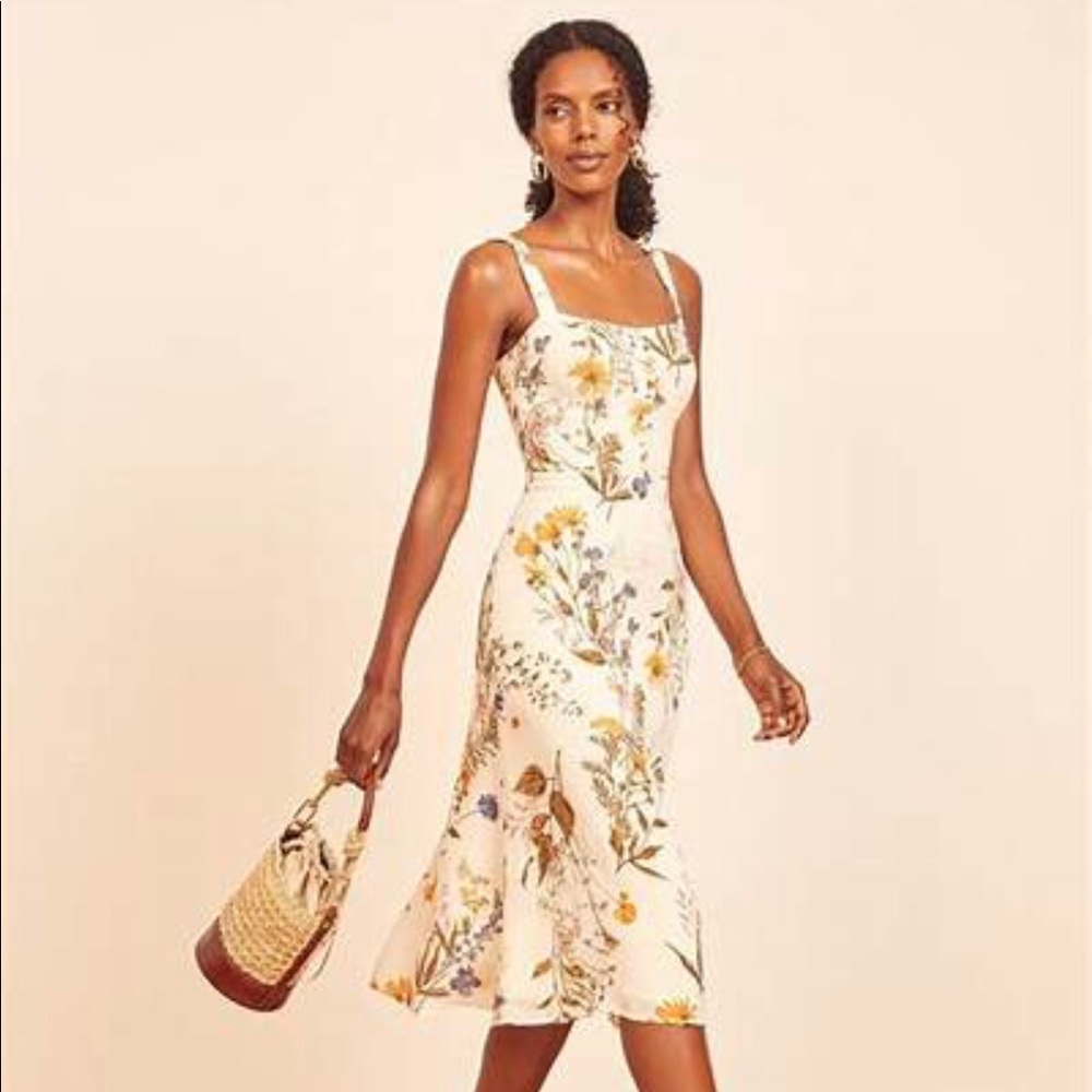 Reformation Camari dress in Frolic Size 4 NWOT